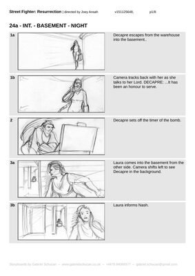 Decapre vs Laura Pt.1 storyboard